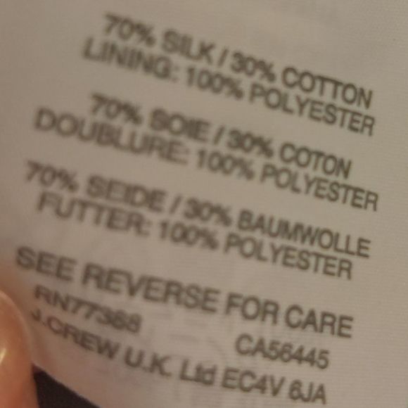 💕j. Crew Silk Ruffle "Penny" Top in Clip Dot Navy - Picture 11 of 11